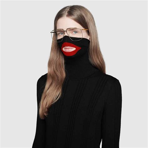 gucci wool balaclava jumper for sale|Gucci turtleneck.